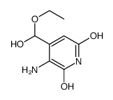 3-Amino-4-[ethoxy(hydroxy)methyl]-6-hydroxy-2(1H)-pyridinone结构式