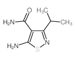 4-Isothiazolecarboxamide, 5-amino-3-(1-methylethyl)- Structure