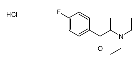 2-(diethylamino)-4'-fluoropropiophenone hydrochloride structure