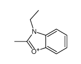 3-ethyl-2-methyl-1,3-benzoxazol-3-ium结构式