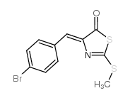 4-[(4-bromophenyl)methylidene]-2-methylsulfanyl-1,3-thiazol-5-one Structure