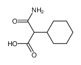 2-cyclohexyl-malonamic acid结构式
