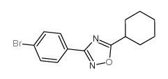 3-(4-溴苯基)-5-环己基-1,2,4-噁二唑结构式