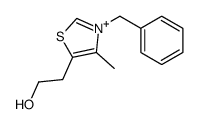 2-(3-benzyl-4-methyl-1,3-thiazol-3-ium-5-yl)ethanol结构式