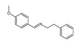 1-(4-methoxyphenyl)-N-(2-phenylethyl)methanimine结构式