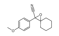 2-(4-methoxy-phenyl)-1-oxa-spiro[2.5]octane-2-carbonitrile Structure