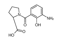 (2S)-1-(3-amino-2-hydroxybenzoyl)pyrrolidine-2-carboxylic acid结构式