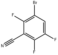 3-Bromo-2,5,6-trifluorobenzonitrile Structure