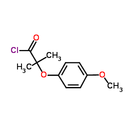 2-(4-Methoxyphenoxy)-2-methylpropanoyl chloride结构式