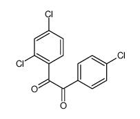 1-(4-chlorophenyl)-2-(2,4-dichlorophenyl)ethane-1,2-dione结构式
