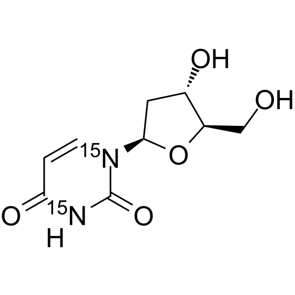 2'-Deoxyuridine-15N2 Structure