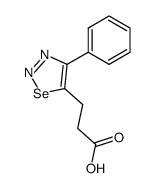 3-(4-phenyl-[1,2,3]selenadiazol-5-yl)-propionic acid Structure