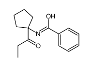 Benzamide, N-[1-(1-oxopropyl)cyclopentyl]- (9CI)结构式