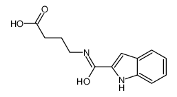 4-(1H-indole-2-carbonylamino)butanoic acid Structure