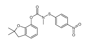 (2,2-dimethyl-3H-1-benzofuran-7-yl) N-methyl-N-(4-nitrophenyl)sulfanylcarbamate结构式