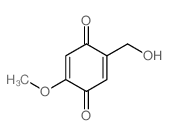2-(Hydroxymethyl)-5-methoxybenzo-1,4-quinone结构式