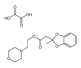2-morpholin-4-ylethyl 2-(2-methyl-1,3-benzodioxol-2-yl)acetate,oxalic acid Structure