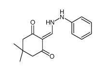 5,5-dimethyl-2-[(2-phenylhydrazinyl)methylidene]cyclohexane-1,3-dione结构式