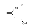 3-hydroxypropanoic acid, potassium salt结构式