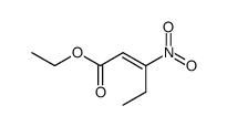 3-nitro-pent-2-enoic acid ethyl ester Structure