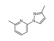 2-methyl-6-(3-methylpyrazol-1-yl)pyridine结构式