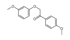 2-(3-methoxyphenoxy)-1-(4-methoxyphenyl)ethanone结构式