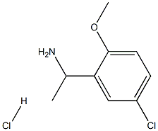 1-(5-CHLORO-2-METHOXYPHENYL)ETHAN-1-AMINE HYDROCHLORIDE结构式