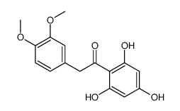 2-(3,4-dimethoxyphenyl)-1-(2,4,6-trihydroxyphenyl)ethan-1-one结构式