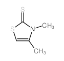 2(3H)-Thiazolethione,3,4-dimethyl-结构式