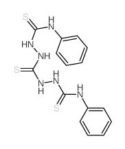 1,3-bis(phenylthiocarbamoylamino)thiourea Structure