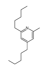2-Methyl-4,6-dipentylpyridine Structure