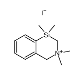 1,1,3,3-Tetramethyl-1,2,3,4-tetrahydrobenzo-(d)-1,3-azoniasiline Iodide结构式