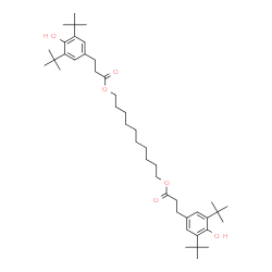 1,10-Decanediol bis[3-(3,5-di-tert-butyl-4-hydroxyphenyl)propionate] structure