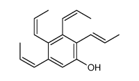 2,3,4,5-tetrakis(prop-1-enyl)phenol Structure