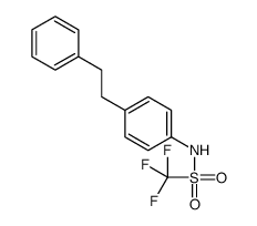 1,1,1-trifluoro-N-[4-(2-phenylethyl)phenyl]methanesulfonamide结构式