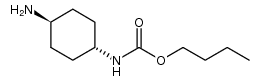 n-butyl trans-(4-aminocyclohexyl)-carbamate Structure