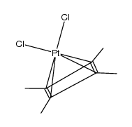 dichloro(tetramethylcyclobutadiene)platinum(II) Structure