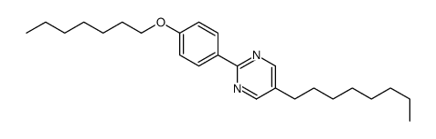 2-(4-heptoxyphenyl)-5-octylpyrimidine Structure