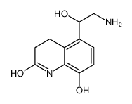 5-(2-amino-1-hydroxyethyl)-8-hydroxy-3,4-dihydro-1H-quinolin-2-one Structure