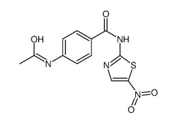 4-acetamido-N-(5-nitro-1,3-thiazol-2-yl)benzamide结构式