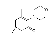 3,5,5-trimethyl-2-morpholin-4-ylcyclohex-2-en-1-one结构式