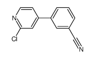 2-CHLORO-4-(3-CYANOPHENYL)PYRIDINE structure