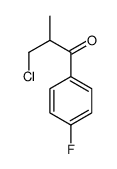 3-chloro-1-(4-fluorophenyl)-2-methylpropan-1-one结构式
