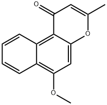 6-Methoxy-3-methyl-1H-naphtho[2,1-b]pyran-1-one结构式