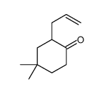 4,4-dimethyl-2-prop-2-enylcyclohexan-1-one结构式