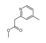 methyl 2-(4-methylpyridin-2-yl)acetate structure