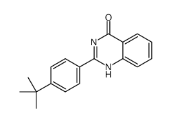 2-(4-tert-butylphenyl)-1H-quinazolin-4-one结构式