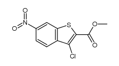 methyl 3-chloro-6-nitrobenzo[b]thiophene-2-carboxylate Structure