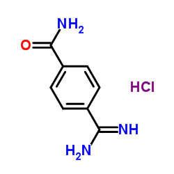 4-脒基苯甲酰胺盐酸盐结构式