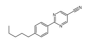 2-(4-pentylphenyl)pyrimidine-5-carbonitrile结构式